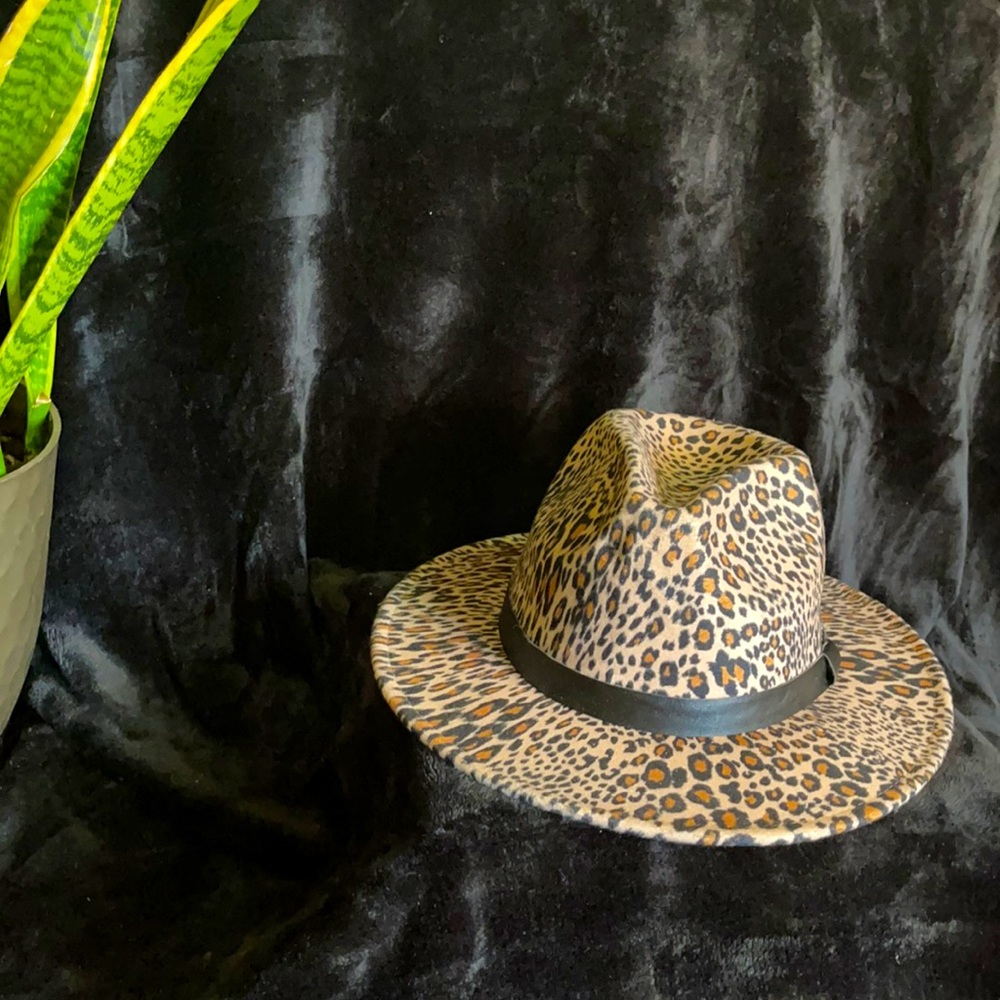 Multi color animal print hat